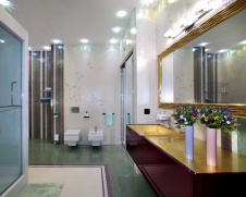 Фото интерьера санузла квартиры в стиле ар-деко