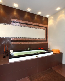 Фото интерьера санузла квартиры в стиле ар-деко