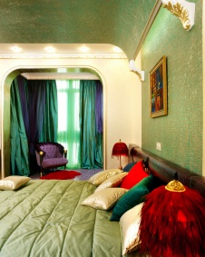 Фото интерьера будуара квартиры в стиле гламур