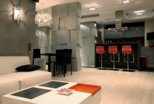 Фото интерьера гостиной квартиры в стиле минимализм