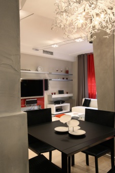 Фото интерьера столовой квартиры в стиле минимализм