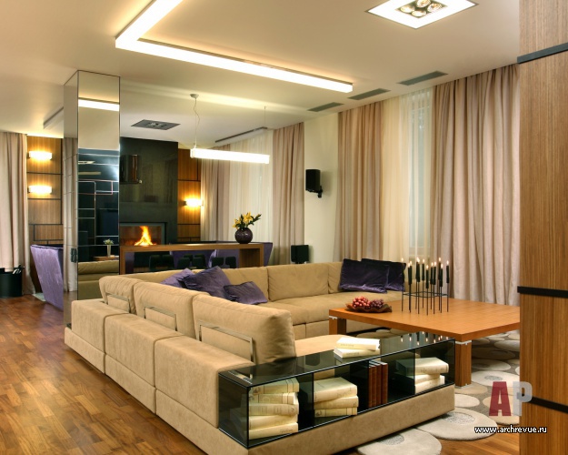 Фото интерьера каминной дома в современном стиле