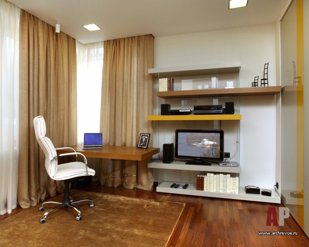 Фото интерьера кабинета дома в современном стиле
