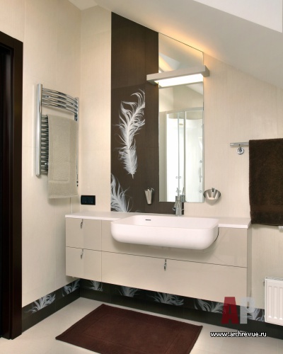 Фото интерьера санузла дома в современном стиле