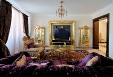 Фото интерьера гостиной квартиры в стиле барокко