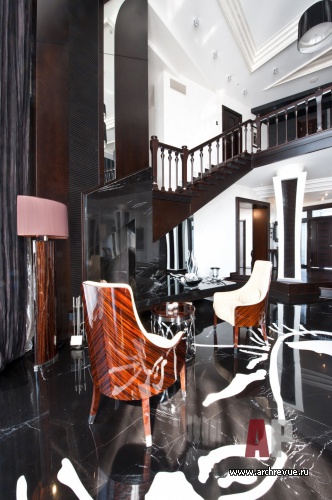 Фото интерьера каминной дома в стиле ар-деко