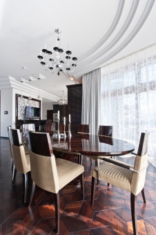 Фото интерьера столовой дома в стиле ар-деко