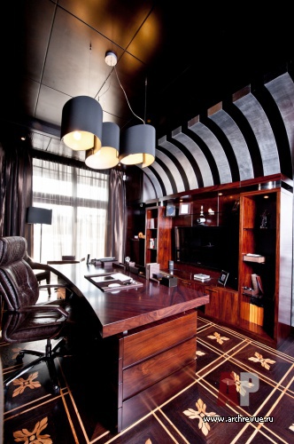 Фото интерьера кабинета дома в стиле ар-деко