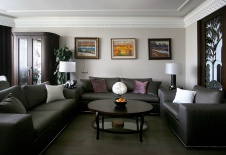 Фото интерьера гостиной квартиры в стиле фьюжн