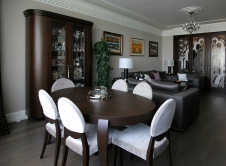 Фото интерьера столовой квартиры в стиле фьюжн