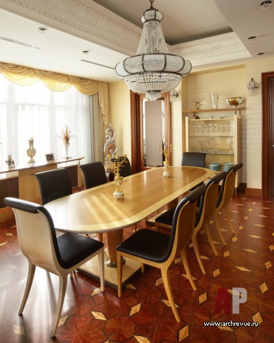 Фото интерьера столовой квартиры в восточном стиле