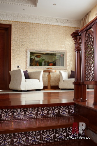 Фото интерьера кальянной квартиры в восточном стиле