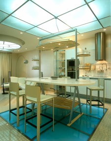 Фото интерьера столовой небольшой квартиры в современном стиле