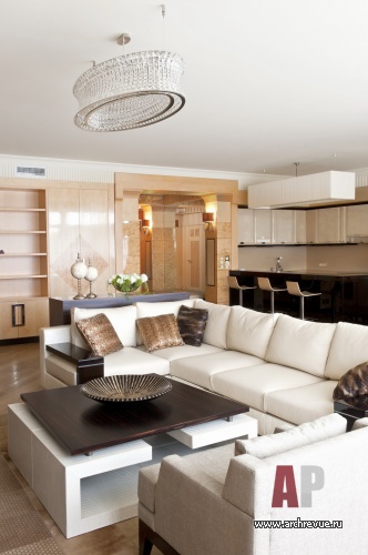 Фото интерьера гостиной квартиры в стиле ар-деко