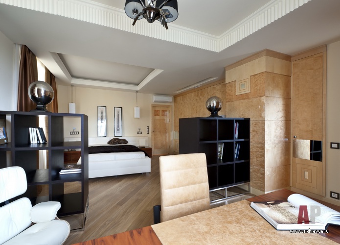 Фото интерьера кабинета квартиры в стиле ар-деко