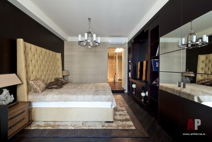 Фото интерьера спальня квартиры в стиле ар-деко