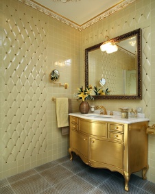 Фото интерьера санузла квартиры в классическом стиле