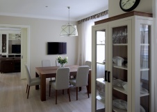 Фото интерьера столовой квартиры в стиле фьюжн