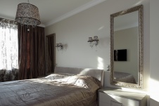 Фото интерьера спальни квартиры в стиле фьюжн