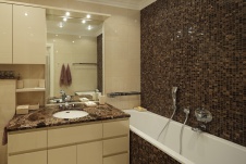 Фото интерьера санузла квартиры в стиле фьюжн