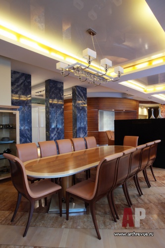 Фото интерьера столовой квартиры в современном стиле