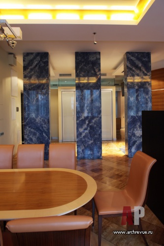 Фото интерьера столовой квартиры в современном стиле