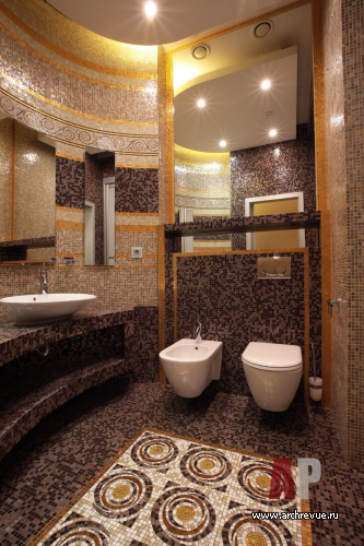 Фото интерьера санузла квартиры в современном стиле