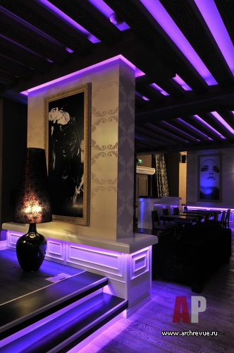Фото интерьера зала ресторана в стиле гламур
