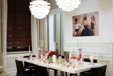 Фото интерьера столовой квартиры в стиле фьюжн