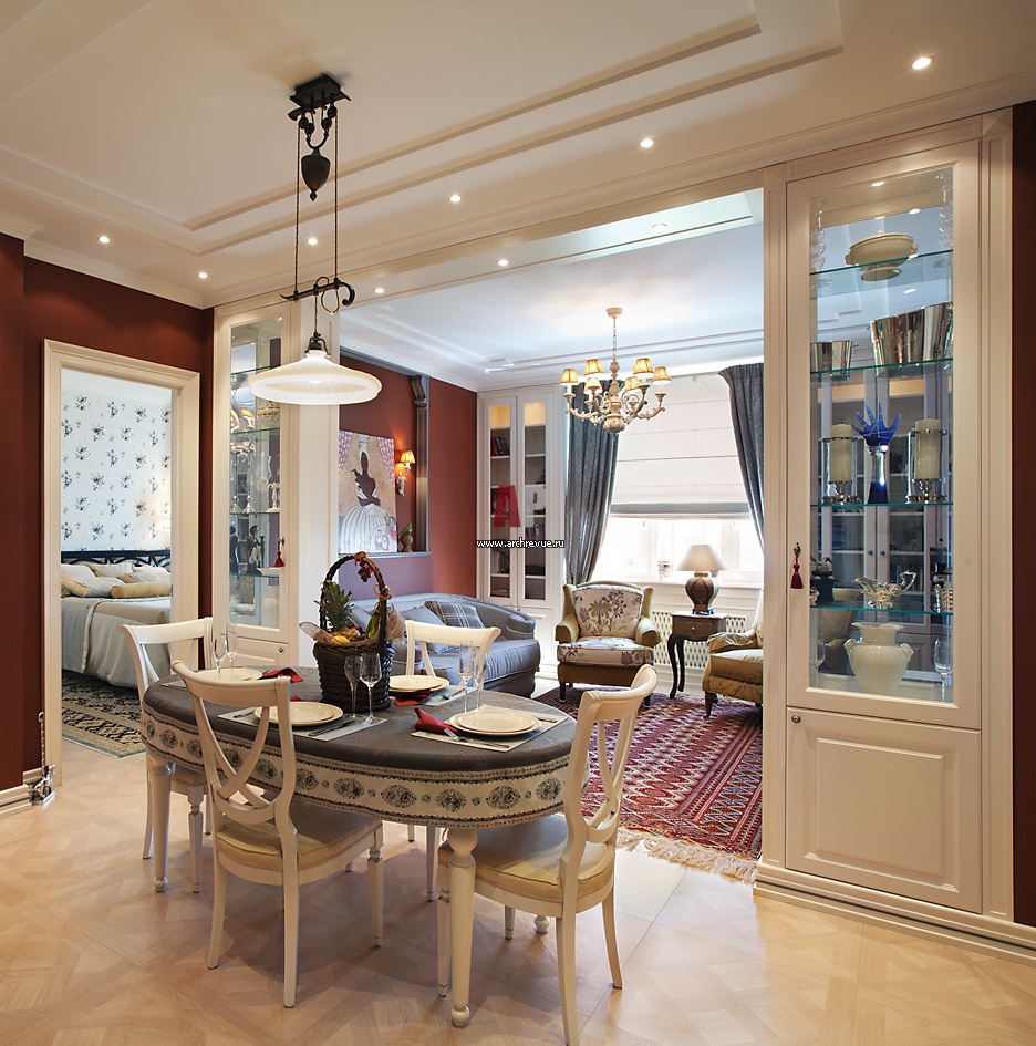 стиль кухня столовая гостиная