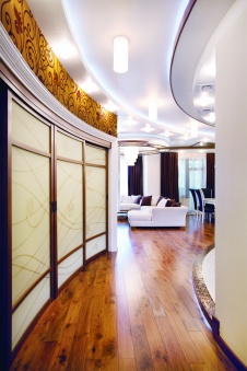 Фото интерьера гостиной квартиры в стиле ар-деко