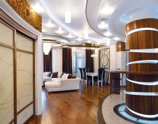 Фото интерьера гостиной квартиры в стиле ар-деко