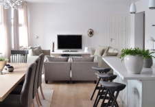 Фото интерьера гостиной квартиры в стиле фьюжн