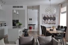 Фото интерьера столовой квартиры в стиле фьюжн