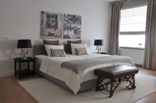 Фото интерьера спальни квартиры в стиле фьюжн