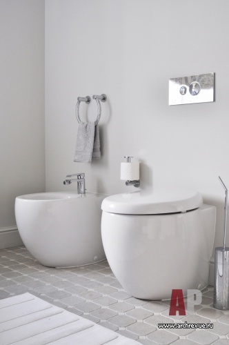 Фото интерьера санузла квартиры в стиле фьюжн