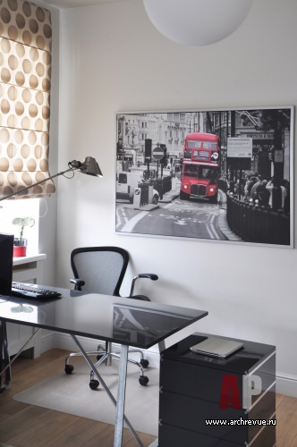 Фото интерьера кабинета квартиры в стиле фьюжн