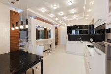 Фото интерьера столовой квартиры в современном стиле