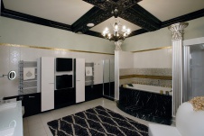 Фото интерьера санузла дома в стиле неоклассика