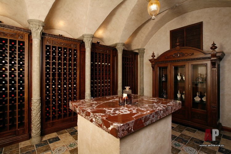 Фото интерьера винной дома в стиле неоклассика