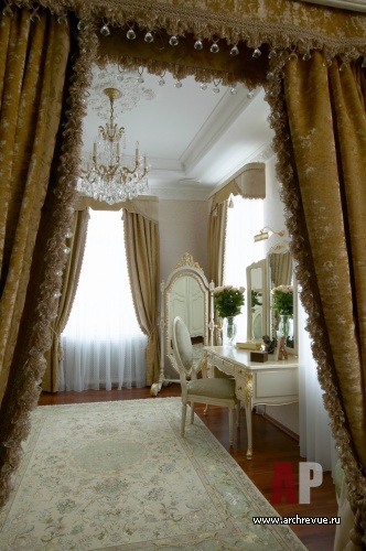 Фото интерьера будуара дома в неоклассике