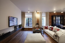 Фото интерьера камина квартиры в стиле фьюжн