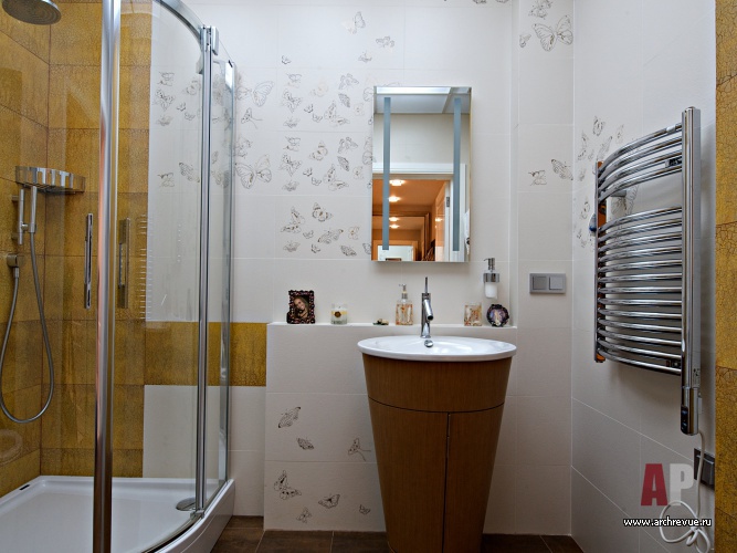 Фото интерьера санузла квартиры в стиле фьюжн