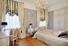 Фото интерьера детской спальни квартиры в классическом стиле