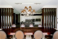 Фото интерьера столовой квартиры в стиле ар-деко