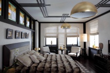 Фото интерьера спальни в стиле Райта