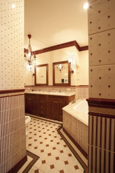 Фото интерьера санузла в стиле ар-деко