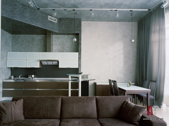 Фото интерьера столовой квартиры в минимализме