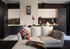 Фото интерьера кухни квартиры в стиле фьюжн