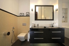 Фото интерьера санузла квартиры в стиле фьюжн